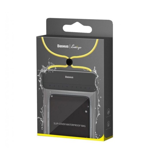 Husa Waterproof Baseus Lets Go Slip, Rezistenta la Apa, Grey/Yellow Husa Waterproof Baseus Lets Go Slip, Rezistenta la Apa, Grey/Yellow (Baterii Externe (Powerbanks), ACFSD-DGY) by www.silkase.ro
