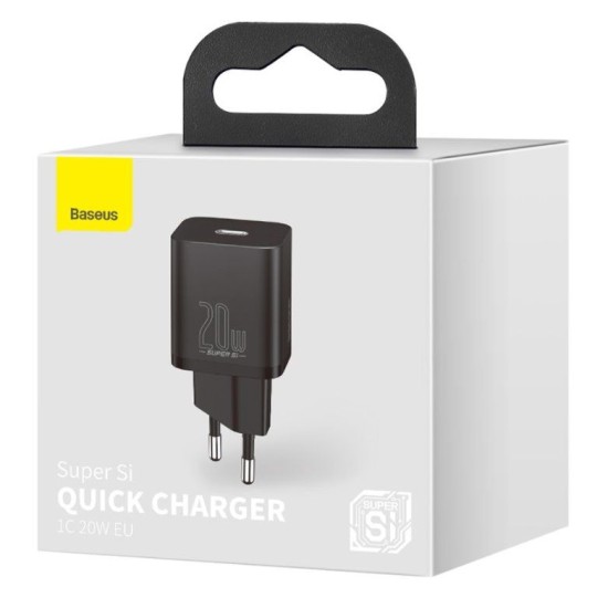 Încărcător Rapid Baseus Super Si CCSUP-B01 USB-C 20W Black Încărcător Rapid Baseus Super Si CCSUP-B01 USB-C 20W Black (Încărcătoare Rețea, CCSUP-B01) by www.silkase.ro