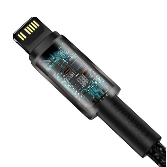 Cablu de Date Baseus Tungsten Gold Fast Charge USB-C la Lightning 20W, 2m, Black Cablu de Date Baseus Tungsten Gold Fast Charge USB-C la Lightning 20W, 2m, Black (Cabluri Telefon, CATLWJ-A01) by www.silkase.ro