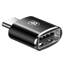 Adaptor Baseus CATOTG-01, USB-A la USB-C, Black Adaptor Baseus CATOTG-01, USB-A la USB-C, Black