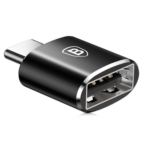 Adaptor Baseus CATOTG-01, USB-A la USB-C, Black Adaptor Baseus CATOTG-01, USB-A la USB-C, Black (Bakr, CATOTG-01) by www.silkase.ro