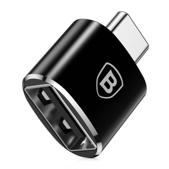 Adaptor Baseus CATOTG-01, USB-A la USB-C, Black Adaptor Baseus CATOTG-01, USB-A la USB-C, Black (Bakr, CATOTG-01) by www.silkase.ro