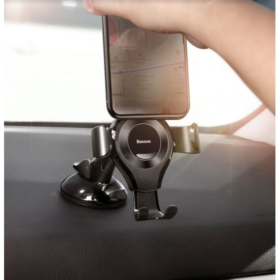 Suport Auto Baseus SUYL-XP01 Osculum Gravity Car Mount, Negru (Bakr, SUYL-XP01) by www.silkase.ro