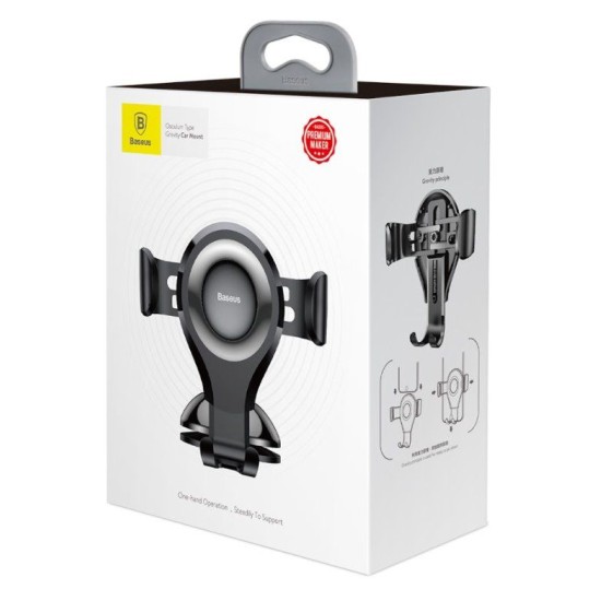 Suport Auto Baseus SUYL-XP01 Osculum Gravity Car Mount, Negru (Bakr, SUYL-XP01) by www.silkase.ro