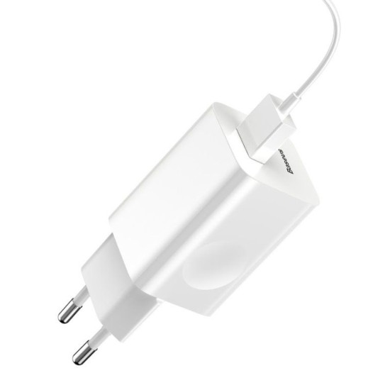 Incarcator Retea Baseus CCALL-BX02 Quick Charger, 24W, USB, White Incarcator Retea Baseus CCALL-BX02 Quick Charger, 24W, USB, White (Încărcătoare Rețea, CCALL-BX02) by www.silkase.ro