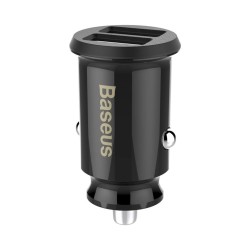 Incarcator Auto Baseus CCALL-ML01 Grain 15.5W 2x USB Black