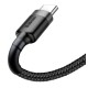 Cablu de Date și Încărcare Baseus Cafule USB-C, 3A, 1m, Grey/Black Cablu de Date și Încărcare Baseus Cafule USB-C, 3A, 1m, Grey/Black (Cabluri Telefon, CATKLF-BG1) by www.silkase.ro