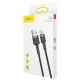 Cablu de Date și Încărcare Baseus Cafule USB-C, 3A, 1m, Grey/Black Cablu de Date și Încărcare Baseus Cafule USB-C, 3A, 1m, Grey/Black (Cabluri Telefon, CATKLF-BG1) by www.silkase.ro