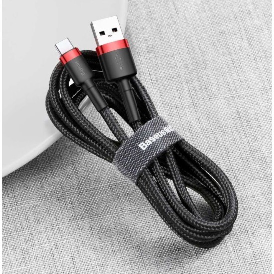 Cablu Date si Incarcare Baseus CATKLF-B91 Cafule USB la USB-C 3A 1m Red/Black Cablu Date si Incarcare Baseus CATKLF-B91 Cafule USB la USB-C 3A 1m Red/Black (Încărcătoare Rețea, CATKLF-B91) by www.silkase.ro