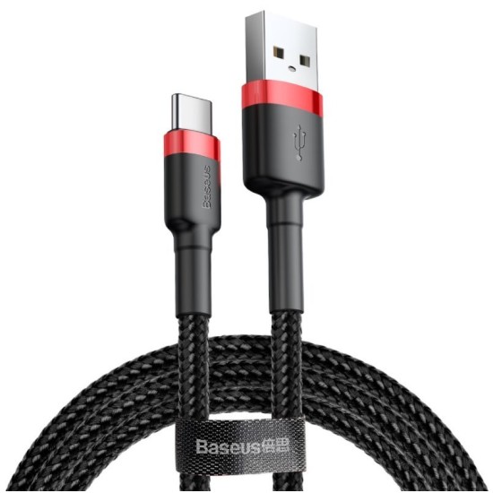 Cablu Date si Incarcare Baseus CATKLF-B91 Cafule USB la USB-C 3A 1m Red/Black Cablu Date si Incarcare Baseus CATKLF-B91 Cafule USB la USB-C 3A 1m Red/Black (Încărcătoare Rețea, CATKLF-B91) by www.silkase.ro