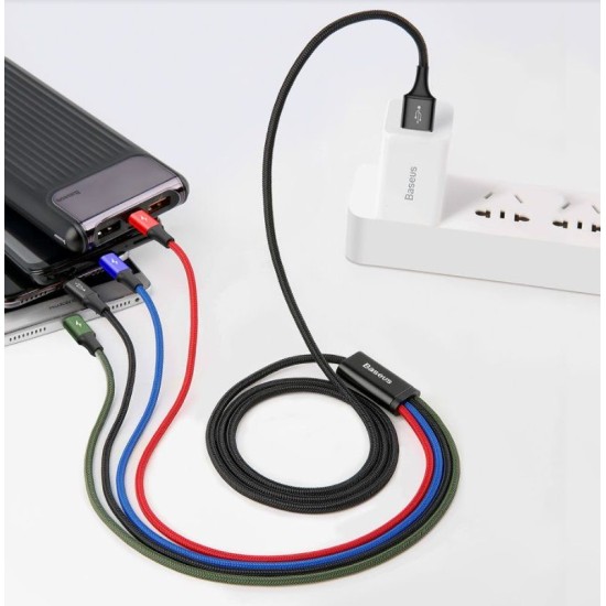 Cablu Baseus CA1T4-A01 Fast 4in1, 2x Lightning, USB-C, MicroUSB, 3.5A, 1.2m, Negru Cablu Baseus CA1T4-A01 Fast 4in1, 2x Lightning, USB-C, MicroUSB, 3.5A, 1.2m, Negru (Cabluri Telefon, CA1T4-A01) by www.silkase.ro
