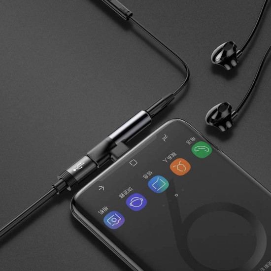 Adaptor Baseus CATL41-01 USB-C la Jack Audio 3.5mm, Negru Adaptor Baseus CATL41-01 USB-C la Jack Audio 3.5mm, Negru (Cabluri Telefon, CATL41-01) by www.silkase.ro