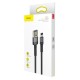 Cablu Baseus CALKLF-HG1 Cafule USB la Lightning Double Sided 1.5A 2m Grey/Black (Cabluri Telefon, CALKLF-HG1) by www.silkase.ro