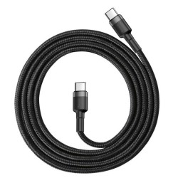 Cablu USB-C Baseus CATKLF-GG1 Cafule 60W 1m Gray/Black Cablu USB-C Baseus CATKLF-GG1 Cafule 60W 1m Gray/Black