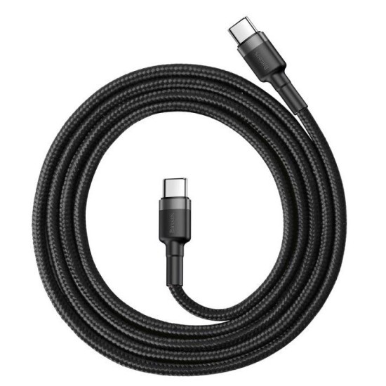 Cablu USB-C Baseus CATKLF-GG1 Cafule 60W 1m Gray/Black Cablu USB-C Baseus CATKLF-GG1 Cafule 60W 1m Gray/Black (Cabluri Telefon, CATKLF-GG1) by www.silkase.ro