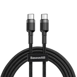 Cablu USB-C Baseus CATKLF-GG1 Cafule 60W 1m Gray/Black