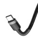 Cablu USB-C Baseus CATKLF-GG1 Cafule 60W 1m Gray/Black Cablu USB-C Baseus CATKLF-GG1 Cafule 60W 1m Gray/Black (Cabluri Telefon, CATKLF-GG1) by www.silkase.ro