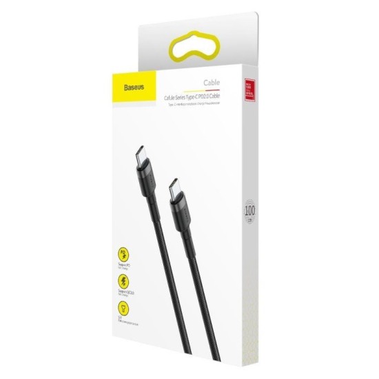 Cablu USB-C Baseus CATKLF-GG1 Cafule 60W 1m Gray/Black Cablu USB-C Baseus CATKLF-GG1 Cafule 60W 1m Gray/Black (Cabluri Telefon, CATKLF-GG1) by www.silkase.ro