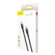 Cablu Baseus CATKLF-HG1 Cafule USB-C la USB-C, 60W, 2m, Gri/Negru (Bakr, CATKLF-HG1) by www.silkase.ro
