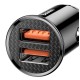 Încărcător Auto Baseus CCALL-YD01 Circular Dual USB QC3.0 30W Black (Bakr, CCALL-YD01) by www.silkase.ro