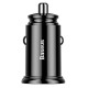 Încărcător Auto Baseus CCALL-YD01 Circular Dual USB QC3.0 30W Black (Bakr, CCALL-YD01) by www.silkase.ro