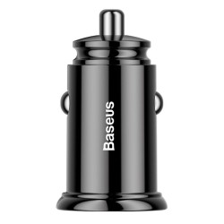 Încărcător Auto Circular Baseus CCALL-YS01, USB + USB-C, 30W, Black