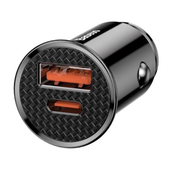 Încărcător Auto Circular Baseus CCALL-YS01, USB + USB-C, 30W, Black Încărcător Auto Circular Baseus CCALL-YS01, USB + USB-C, 30W, Black (Bakr, CCALL-YS01) by www.silkase.ro