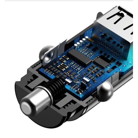 Încărcător Auto Circular Baseus CCALL-YS01, USB + USB-C, 30W, Black Încărcător Auto Circular Baseus CCALL-YS01, USB + USB-C, 30W, Black (Bakr, CCALL-YS01) by www.silkase.ro
