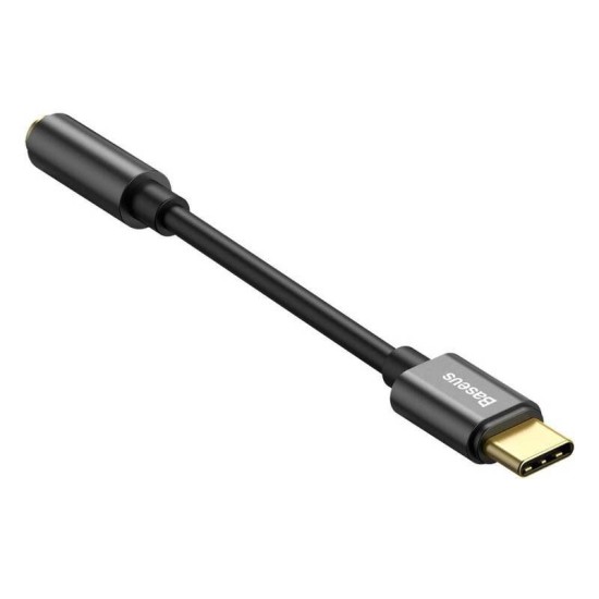 Adaptor Audio Baseus CATL54-01, USB-C (Tata) la Jack 3.5mm (Mama), L54, Negru (Încărcătoare Rețea, CATL54-01) by www.silkase.ro