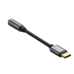 Adaptor Audio Baseus CATL54-0G USB-C Male la 3.5mm Female, L54, Deep Grey Adaptor Audio Baseus CATL54-0G USB-C Male la 3.5mm Female, L54, Deep Grey