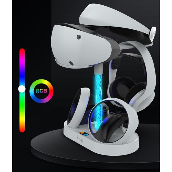 Stand de Încărcare Multifuncțional iPega P5V001 pentru PS VR2 (Bakr, PG-P5V001) by www.silkase.ro