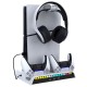 Stand Multifuncțional iPega P5S006 cu Răcire, Încărcare și RGB pentru PS5 Slim, Alb (Bakr, PG-P5S006) by www.silkase.ro