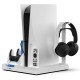 Stand All-in-One iPega P5S028 cu Răcire și RGB pentru PS5/Slim/Pro, Alb Stand All-in-One iPega P5S028 cu Răcire și RGB pentru PS5/Slim/Pro, Alb (Bakr, PG-P5S028) by www.silkase.ro