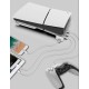 Stand Orizontal iPega P5S008 cu Hub USB pentru PS5 Slim și PS5 Pro, Alb (Bakr, PG-P5S008) by www.silkase.ro
