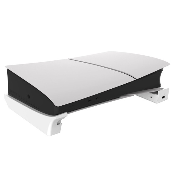 Stand Orizontal iPega P5S008 cu Hub USB pentru PS5 Slim și PS5 Pro, Alb (Bakr, PG-P5S008) by www.silkase.ro