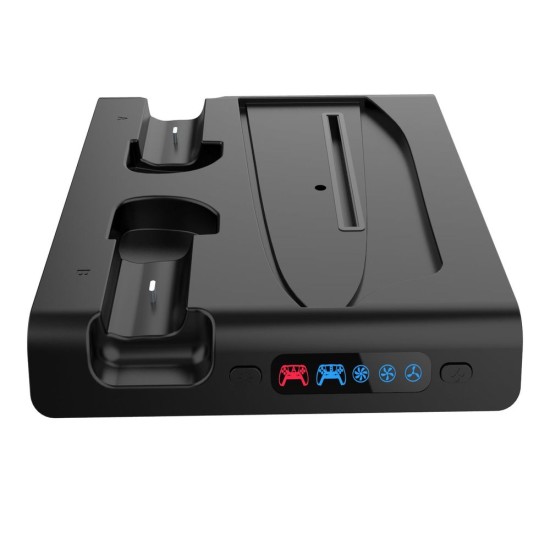 Stand Multifuncțional iPega P5S006H cu Răcire, Încărcare și RGB pentru PS5 Slim, Negru Stand Multifuncțional iPega P5S006H cu Răcire, Încărcare și RGB pentru PS5 Slim, Negru (Bakr, PG-P5S006H) by www.silkase.ro