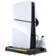 Stand Multifuncțional iPega P5S006H cu Răcire, Încărcare și RGB pentru PS5 Slim, Negru Stand Multifuncțional iPega P5S006H cu Răcire, Încărcare și RGB pentru PS5 Slim, Negru (Bakr, PG-P5S006H) by www.silkase.ro