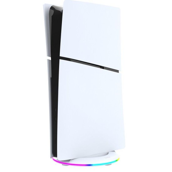 Stand Vertical iPega P5S025S cu RGB pentru PS5 Slim / PS5 Pro, Alb (Bakr, PG-P5S025S) by www.silkase.ro