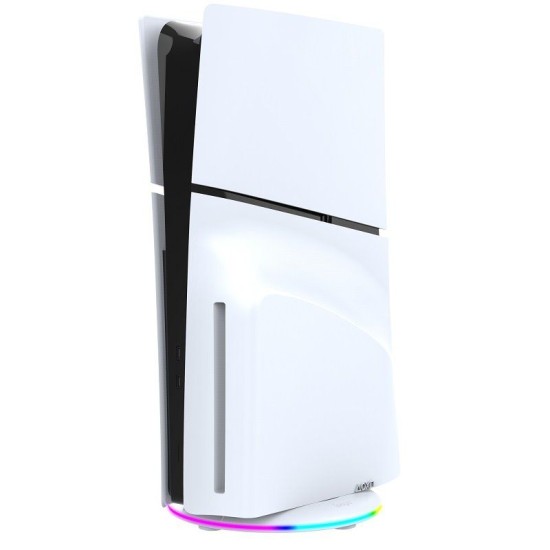 Stand Vertical iPega P5S025S cu RGB pentru PS5 Slim / PS5 Pro, Alb (Bakr, PG-P5S025S) by www.silkase.ro