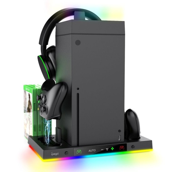 Stand Multifuncțional iPega XBX024S cu Răcire și RGB pentru Xbox (Bakr, PG-XBX024S) by www.silkase.ro