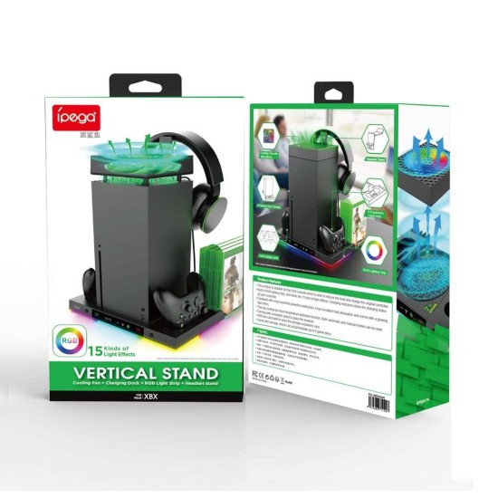 Stand Multifuncțional iPega XBX024S cu Răcire și RGB pentru Xbox (Bakr, PG-XBX024S) by www.silkase.ro
