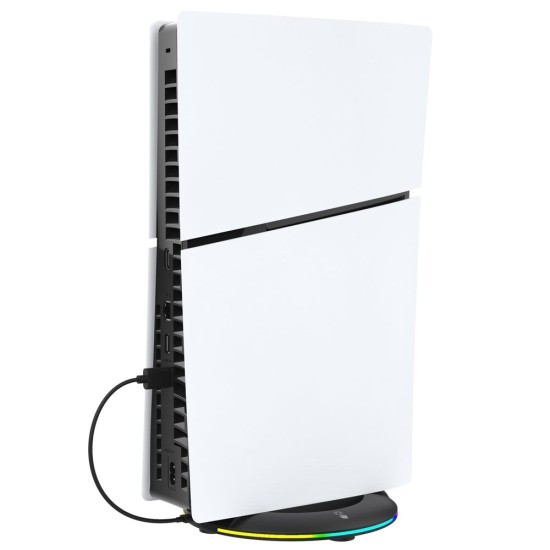 Stand Vertical iPega P5S025SH cu RGB pentru PS5 Slim / PS5 Pro, Negru Stand Vertical iPega P5S025SH cu RGB pentru PS5 Slim / PS5 Pro, Negru (Bakr, PG-P5S025SH) by www.silkase.ro
