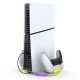 Stand Vertical de Încărcare iPega P5S045 cu RGB pentru PS5 Slim / PS5 Pro, Alb Stand Vertical de Încărcare iPega P5S045 cu RGB pentru PS5 Slim / PS5 Pro, Alb (Bakr, PG-P5S045) by www.silkase.ro