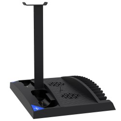 Stație de Încărcare și Răcire iPega P5013 pentru PS5 și Controllere, Neagră