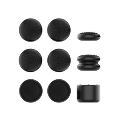 Set 6 Protecții Silicon (Thumb Grips) iPega SW2026B pentru Joy-Con Nintendo Switch 2, Negre