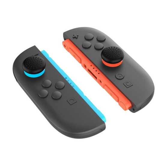 Set 6 Protecții Silicon (Thumb Grips) iPega SW2026B pentru Joy-Con Nintendo Switch 2, Negre (Bakr, PG-SW2026B) by www.silkase.ro