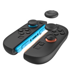 Set 2 Huse Silicon iPega SW2083A pentru Joy-Con Nintendo Switch 2, Negre