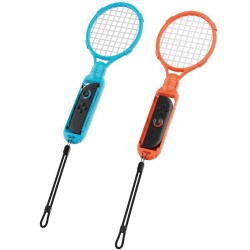 Set 2 Rachete de Tenis iPega SW2054 pentru Joy-Con Nintendo Switch 2, Roșu/Albastru