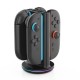 Stație de Încărcare iPega SW2051 cu RGB pentru Joy-Con Nintendo Switch 2, Neagră (Bakr, PG-SW2051) by www.silkase.ro