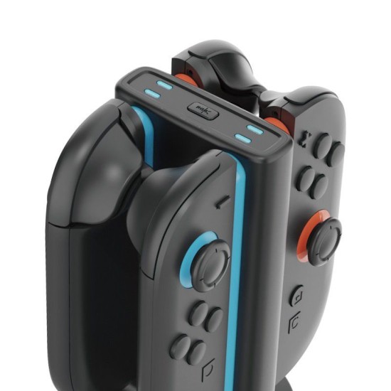 Stație de Încărcare iPega SW2051 cu RGB pentru Joy-Con Nintendo Switch 2, Neagră (Bakr, PG-SW2051) by www.silkase.ro